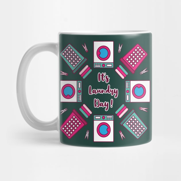 It's Laundry Day Mandala | Green Pink | Dark Green by Wintre2